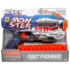 Игрушечный пистолет (бластер) с мягкими патронами (28х17 см, коробка – 28х6,5х22 см)