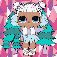 Картина по номерам "L.O.L. Surprise! Winter chill. Snow Angel" 25х25 см