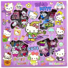 Наліпки "Hello Kitty" (100 листочків 6х6 см з наліпками) вид 2