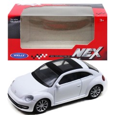 Машина металл 1:43 VOLKSWAGEN THE BEETLE белая