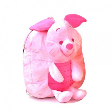 М'який рюкзак з іграшкою "П'ятачок" (рожевий)