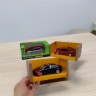 Машинка металева Автопром Toyota Corolla Hybrid, двері, світло, звук, теракотова