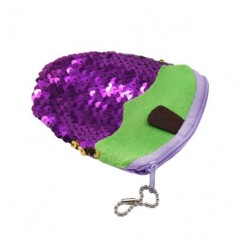 Детский кошелёчек "Клубника", фиолетовый