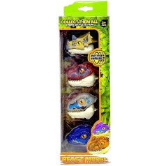 Набор машин Динозаврики, 4 машинки, инерция, в коробке (ВИД 2)