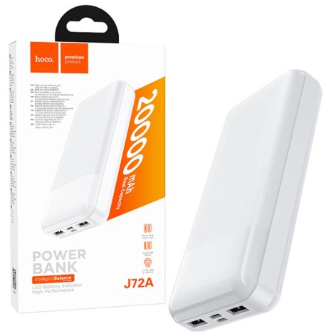 Портативное зарядное устройство "Hoco J72A" (20000mAh), белый