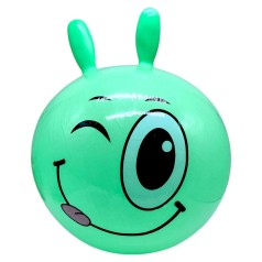 Мяч для фитнеса, диаметр 43 см, высота с ушками 53 см, в пакете (Зеленый)