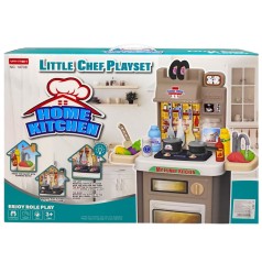 Кухня с посудой (батар.муз.свет.пар.течет вода) ВИД 1