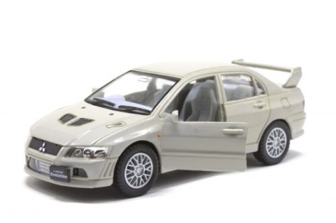 Машинка KINSMART "Mitsubishi Lancer Evolution" (сріблястий)