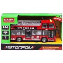 Автобус двоповерховий, червоний