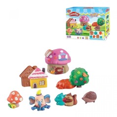 Тесто для лепки, 12 цветов, 7 форм, инструменты, в коробке