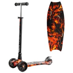 Самокат триколісний “Best Scooter: Пламя"