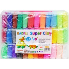 Воздушный пластилин "Super clay" (36 шт)
