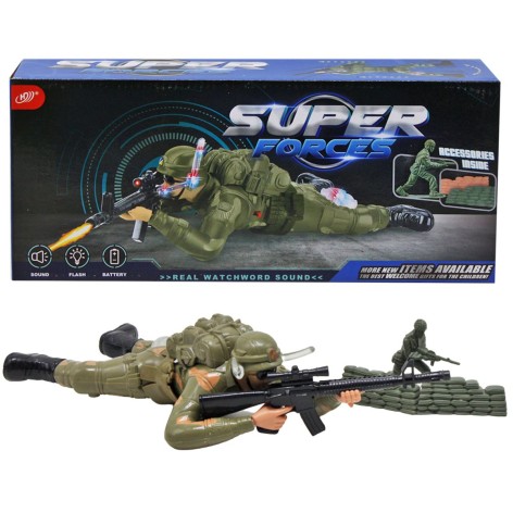 Ползающий солдат "Super forces", песочный хаки