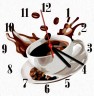 Часы-картина по номерам "Кофе", 30х30 см
