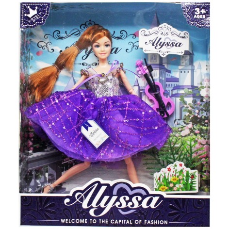 Лялька "Alyssa" со скрипкой (28 см)