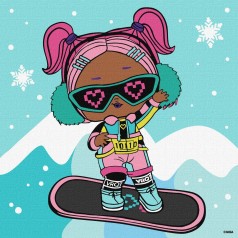 Картина по номерам "L.O.L. Surprise! Jolly Vibes. V.R.Q.T." 25х25 см