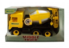 Бетономешалка "Middle truck" (желтая)