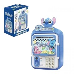 Сейф звуки, подсветки, наклейки, игрушечные деньги, в коробке