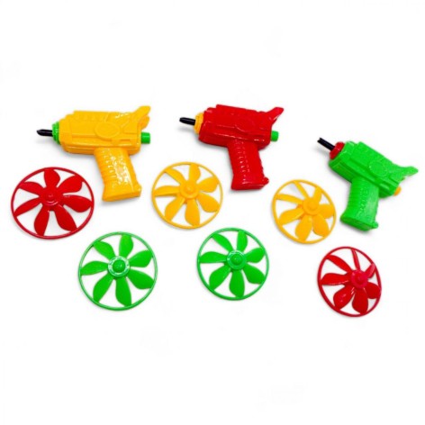 Игра пистолет-запускалка + 2 диска, микс видов
