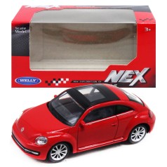 Машина металл 1:43 VOLKSWAGEN THE BEETLE красная