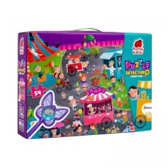 Игра настольная "Пазлы-детективы. Ярмарка конфет"