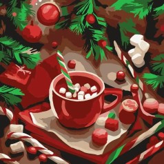 Картина за номерами 30*30см  "Какао"