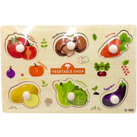 Вкладыши деревянные (ОВОЩИ)