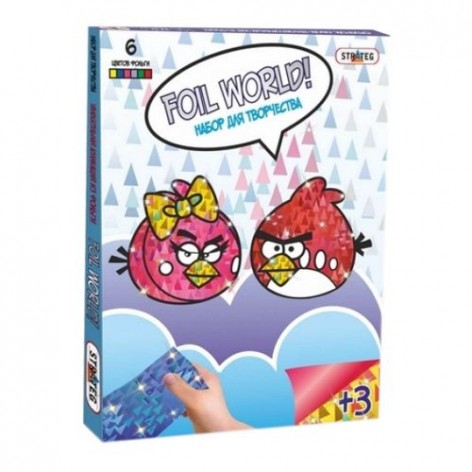 Картина з фольги "Angry Birds"