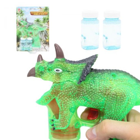 Пістолет з мильними бульбашками "Динозавр", зелений