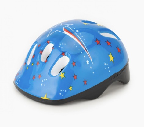 Набор защиты, в пакете, размер шлема – 24.5*20 см (синий вид 3)