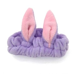 Плюшевая повязка "Зайка" (сиреневый)