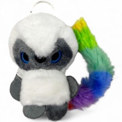 Мяка іграшка-брелок Лемури 20 см (БІЛИЙ)