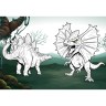 Раскраска WB "Хищные динозавры" со стикерами