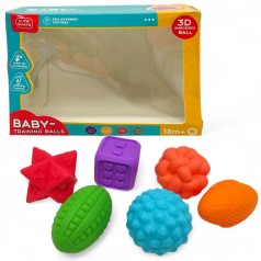 Набір текстурних іграшок з пищалкою (6 шт)