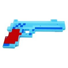 Музкальный пистолет "Minecraft", голубой
