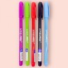 Ручка масляная BRIGHT TOUCH. 0,7 мм. синяя, микс видов, цена за 1 штуку