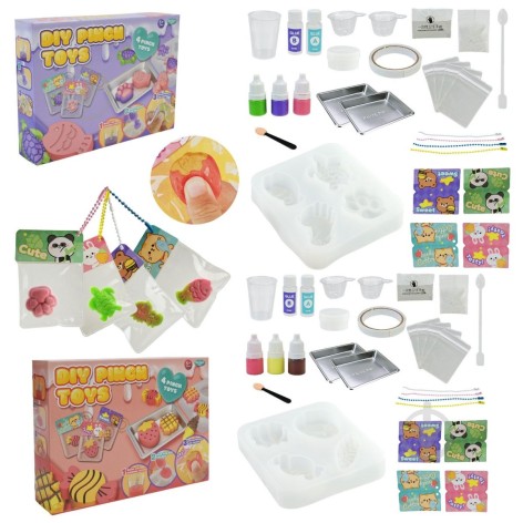 Набор для творчества 2 вида микс, создание уникальных сквиш-аксессуаров в короб. 22*16*4,3см