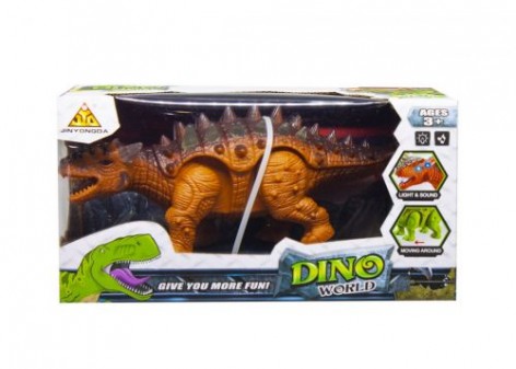 Уценка. Игрушка динозавр "Сколозавр" (оранжевый) - не работает (не ходит)