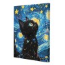 КАРТИНА ПО НОМЕРАМ "KITTENʼS NIGHT" 40*50 см