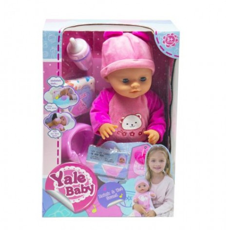 Пупс функциональный "Yale Baby" (в розовом)