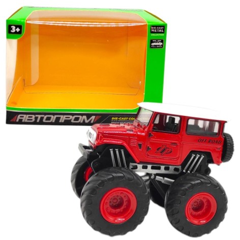 Машинка металева "АВТОПРОМ МОНСТР ТРАК" (ЧЕРВОНИЙ)