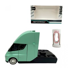АВТОПРОМ 1:24 Tesla semi truck head (БИРЮЗОВАЯ) (кор. 25*5х14*5х12*5 см.)