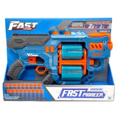 Игрушечный пистолет (бластер) с мягкими патронами (31,5 х 18,5 см, коробка – 37х6,5х27 см)