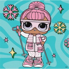 Картина по номерам "L.O.L. Surprise! Winter chill. Snow Bunny" 25х25 см