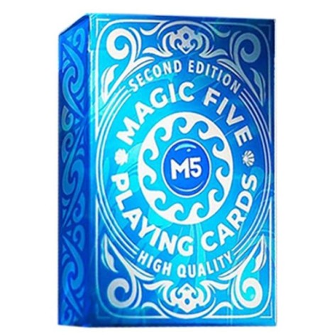 Игральные карты для демонстрации фокусов и трюков "Magic Five – M5 Blue Deck"