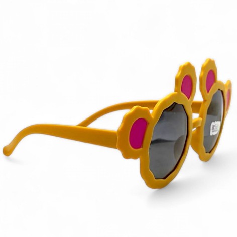 Очки детские (солнцезащитные) "Мишка" желтый