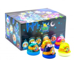 Лизун-антистресс "Mr. Boo с фимо Сердечки", 80 г
