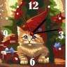 Набір Годинник на номерами "Руде кошеня"