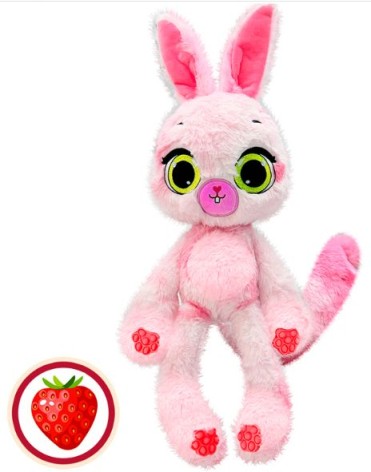 М’яка іграшка з ароматом "Полуничне зайченя", 34 см Bubble Pops