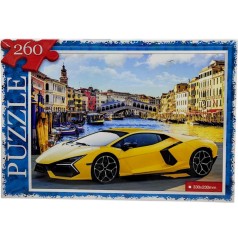 ПАЗЛЫ 260 ЭЛЕМЕНТОВ "ЖЕЛТАЯ LAMBORGHINI"